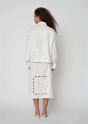 Elements Embroidered cotton skjorte White Stella Nova 